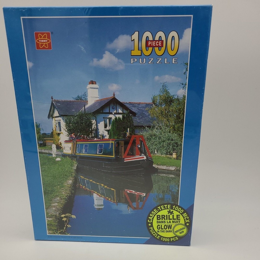 Karmin Timmy 1000 Pcs "Sightseeing" Puzzle Glow in the Dark 19x29 Boat River